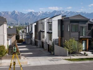 Land surveying for small lot housing and multi unit development in Salt Lake City Utah